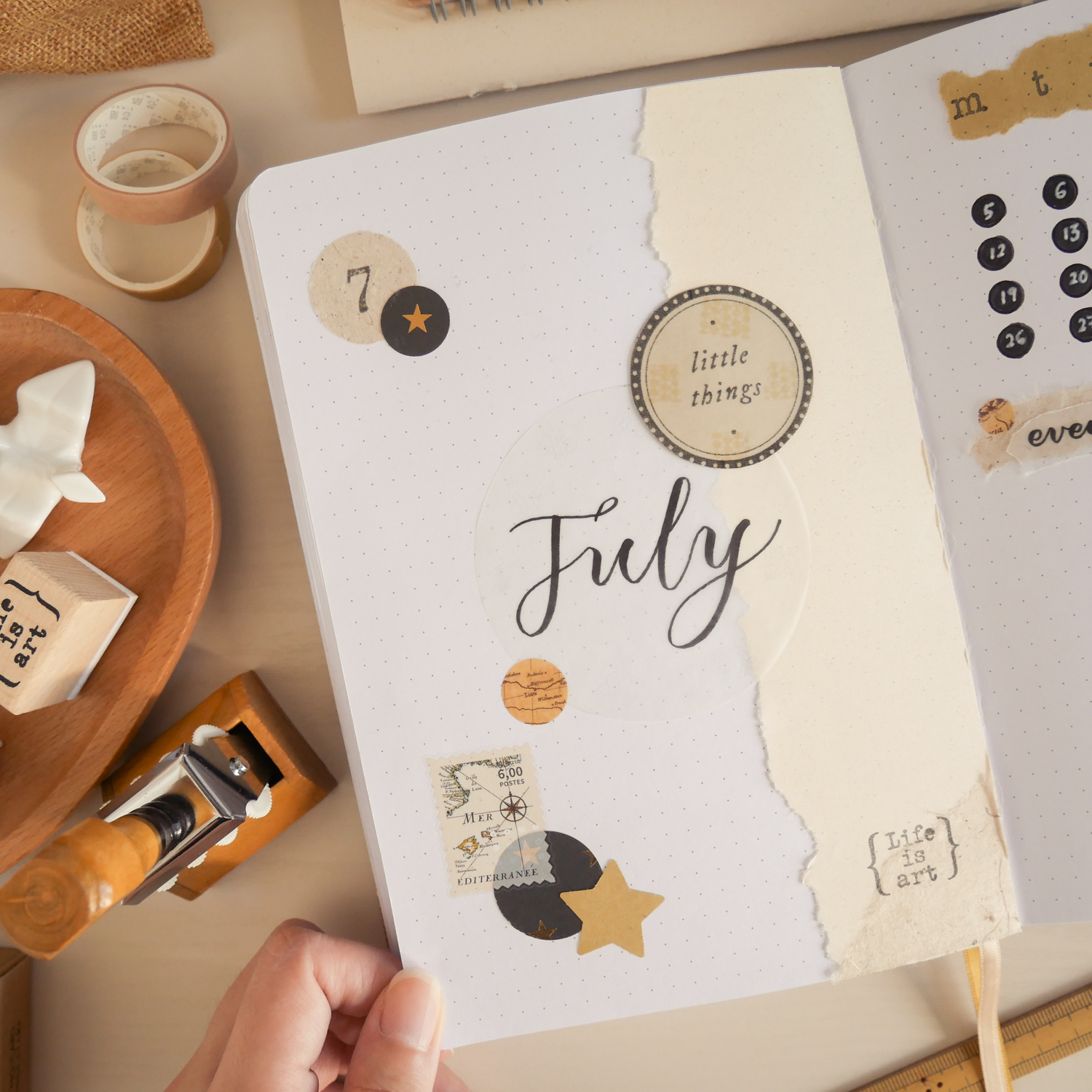 Vintage Collage Bullet Journal Setup (Free Printable) ⋆ HAY studio