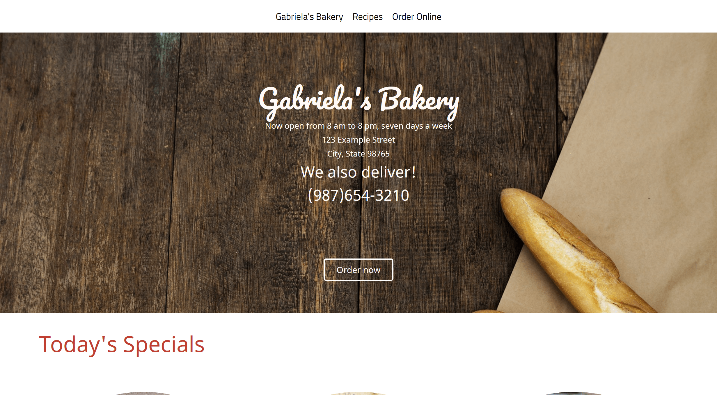 How to build a bakery website with online ordering form