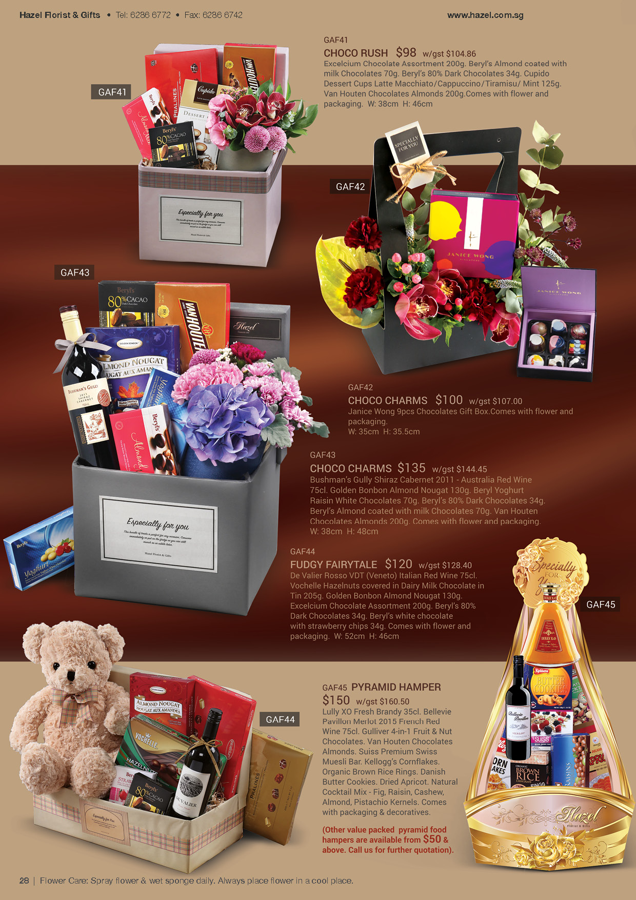 Catalogues Hazel Florist & Gifts Pte Ltd