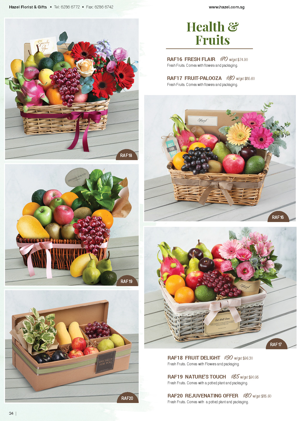 Catalogues Hazel Florist & Gifts Pte Ltd