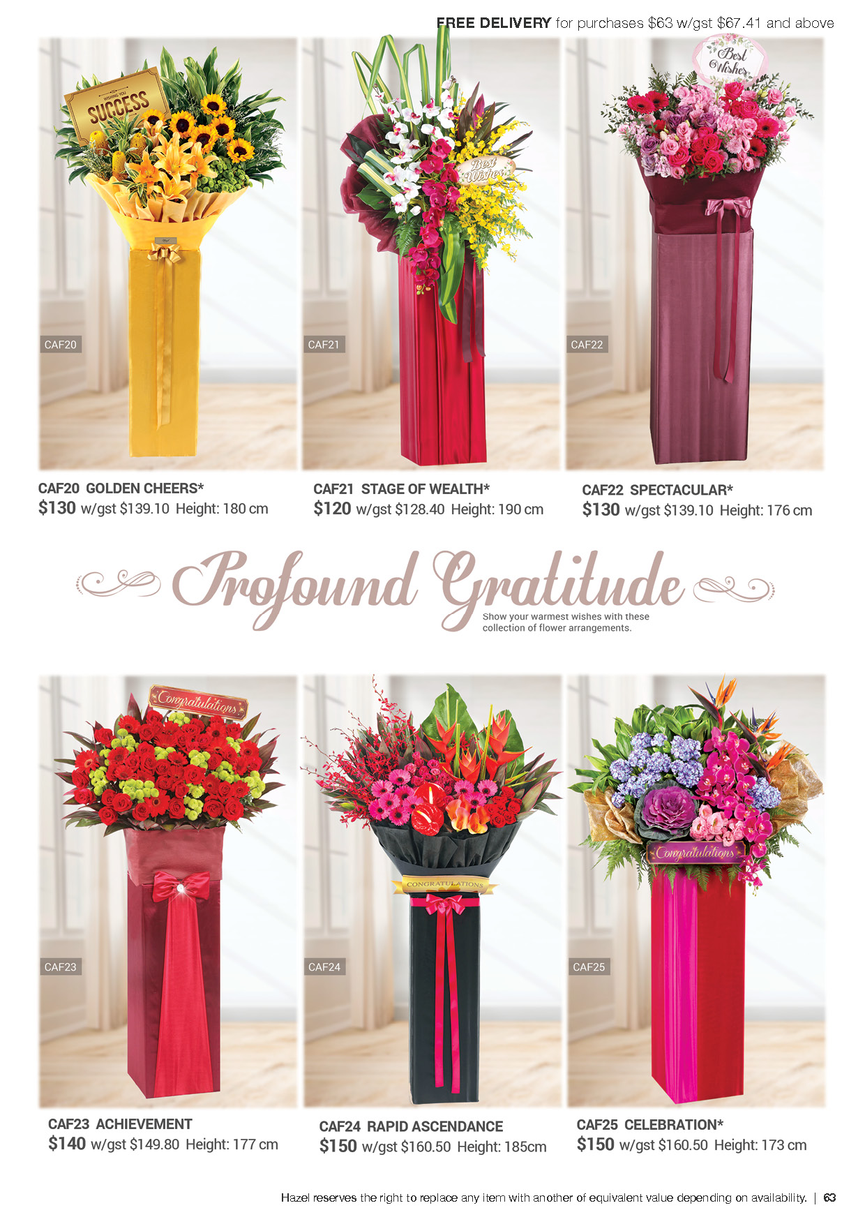 Catalogue Hazel Florist & Gifts Pte Ltd