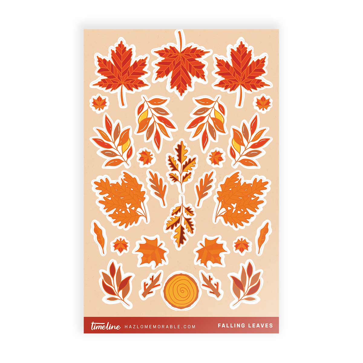 Stickers Falling Leaves Colección "Querido, Otoño" Timeline, hazlo