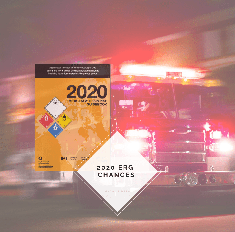 Changes in the 2020 Emergency Response Guidebook Expert Hazmat Help