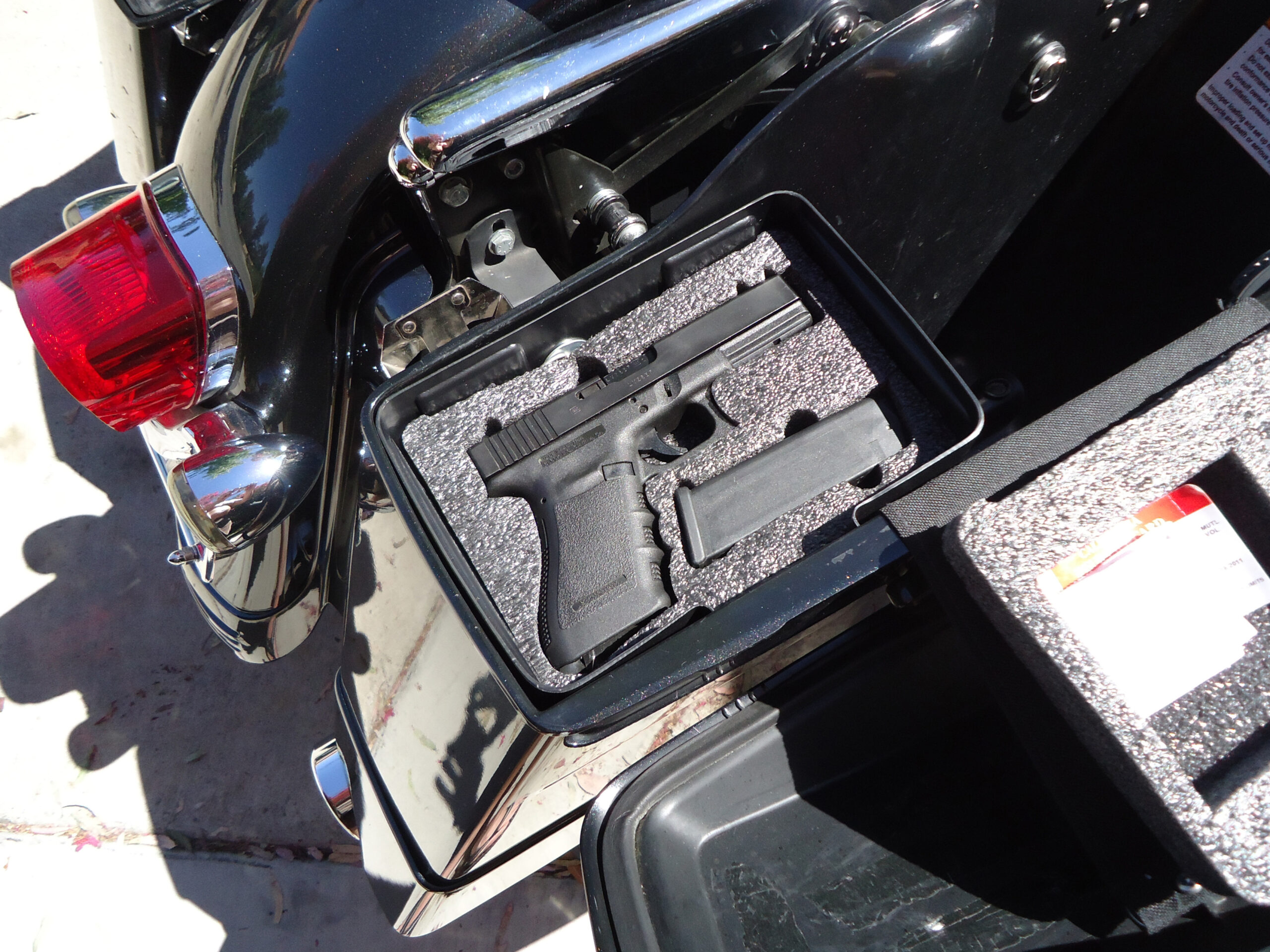 Top Shelf Saddlebag Organizer Tray Glock MultiFit Insert Kit with Foam