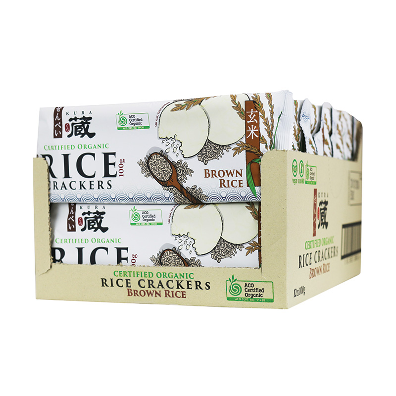 Certified Organic Original Brown Rice Crackers HBC Trading