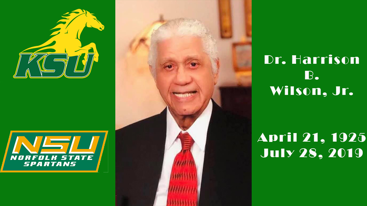 Former Norfolk State president Dr. Harrison B. Wilson, grandfather of
