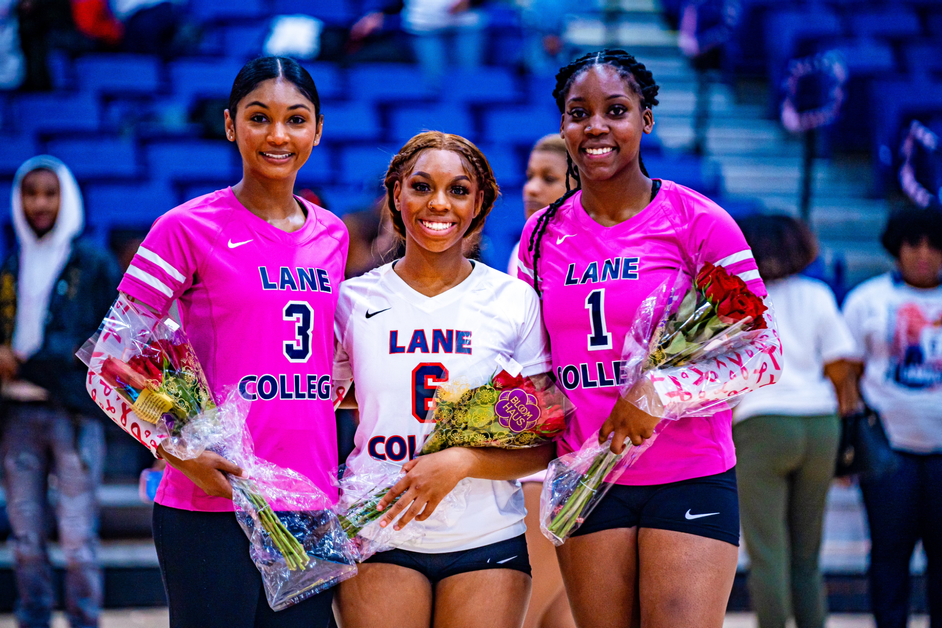 Lane College Volleyball wins on Senior Night Over Rust College