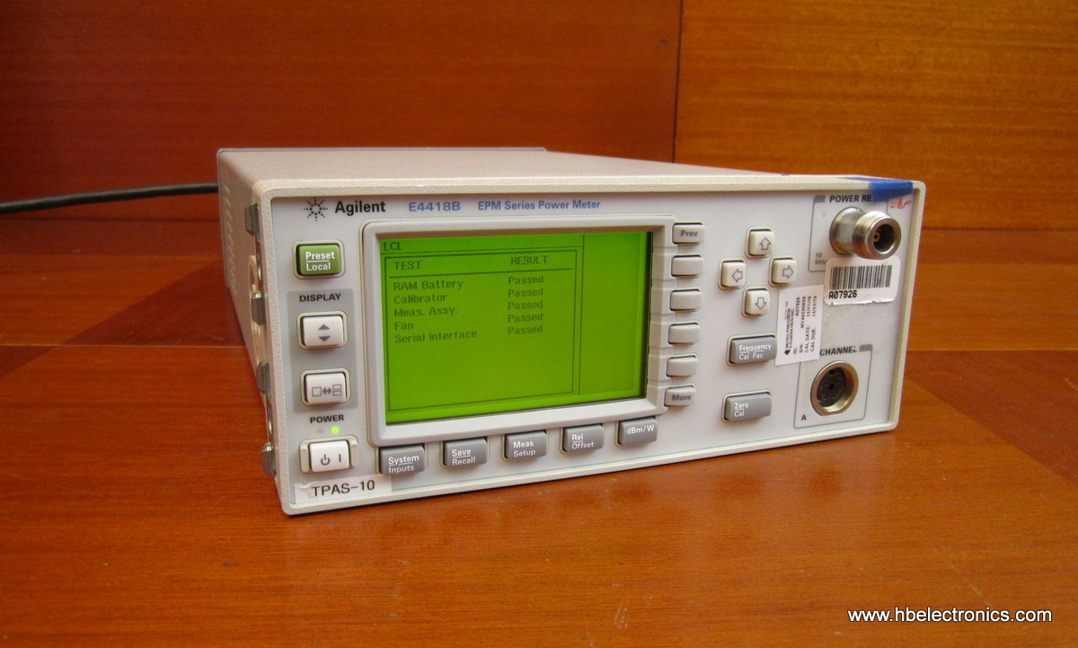 Huntington Beach Electronics - Agilent E4418B Power Meter For Sale