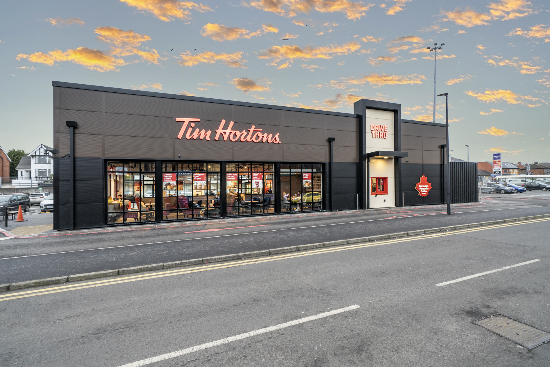 Tim Hortons, Kennedy Centre, Belfast HBK Architects Northern Ireland