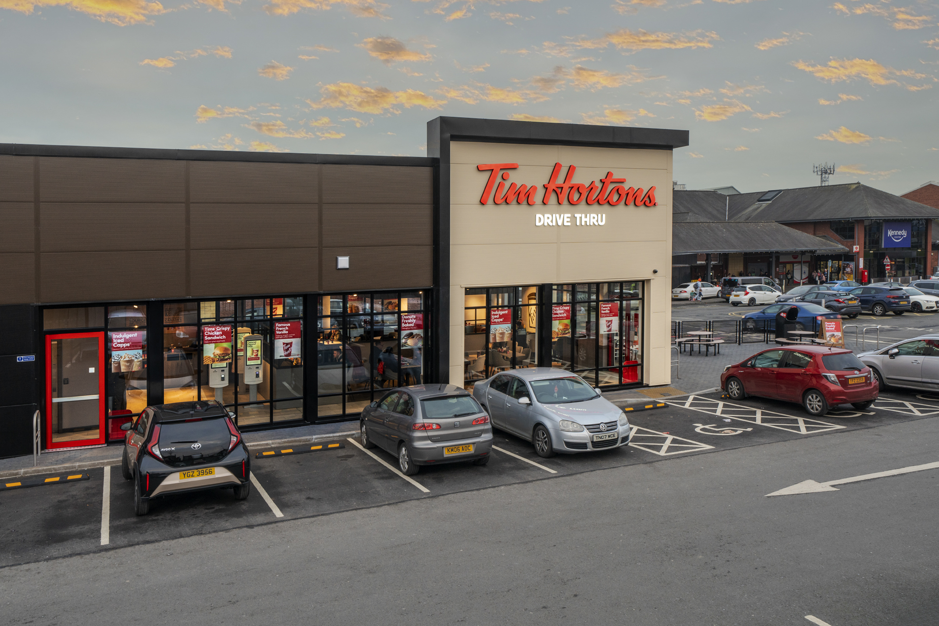 Tim Hortons, Kennedy Centre, Belfast HBK Architects Northern Ireland