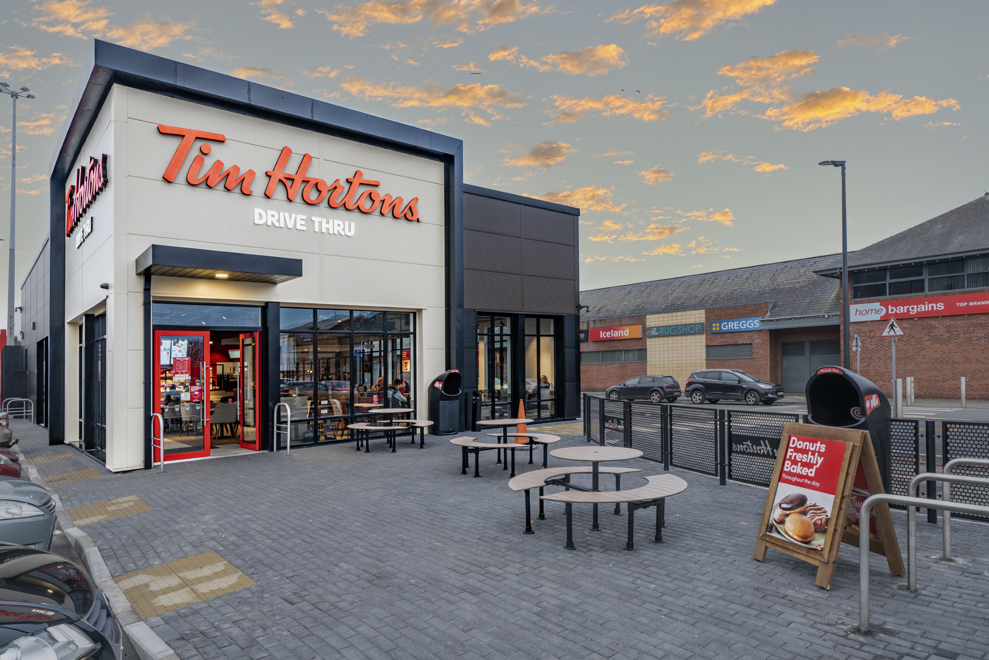 Tim Hortons, Kennedy Centre, Belfast HBK Architects Northern Ireland