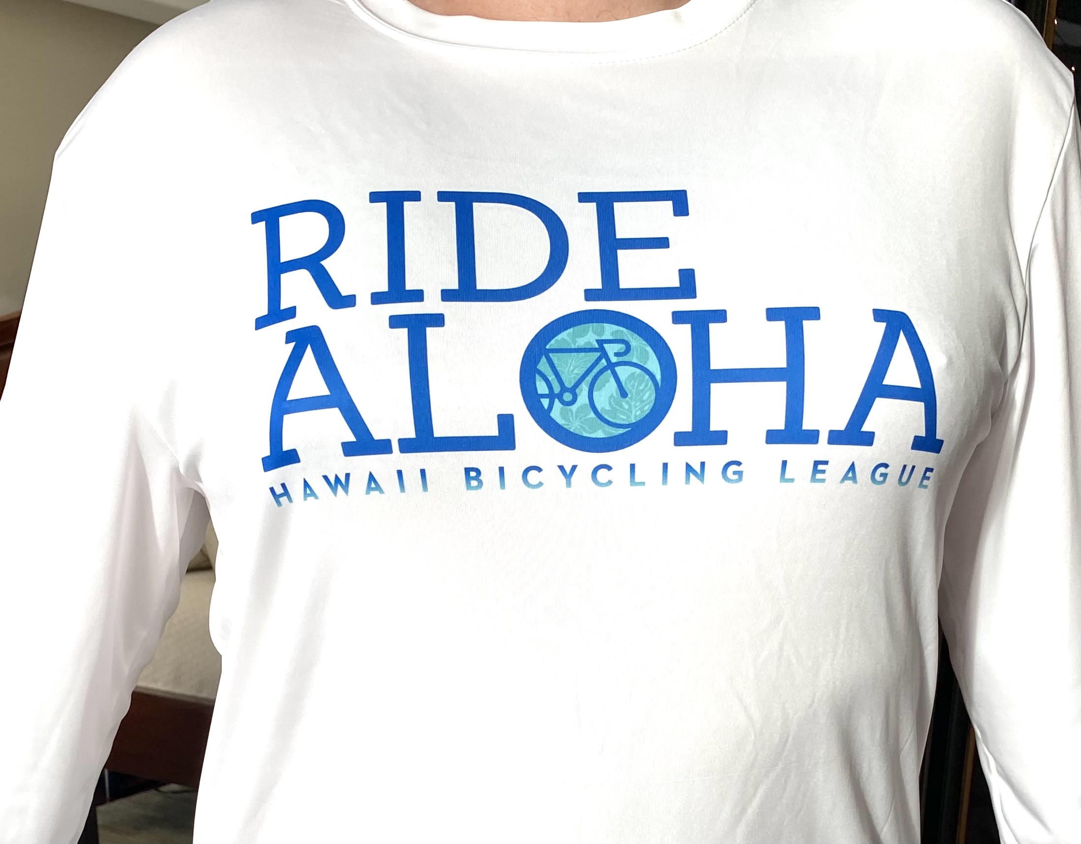 Ride Aloha LongSleeve Dryfit Shirt Hawaii Bicycling League