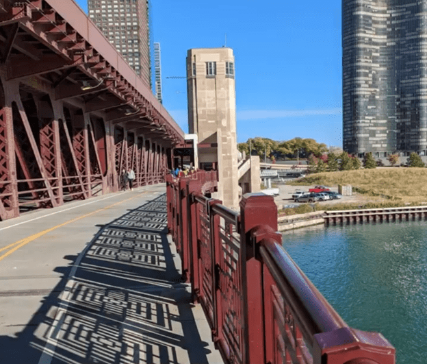 Lakefront Trail Widening at DLSD Bascule Bridge Lake Shore Drive over