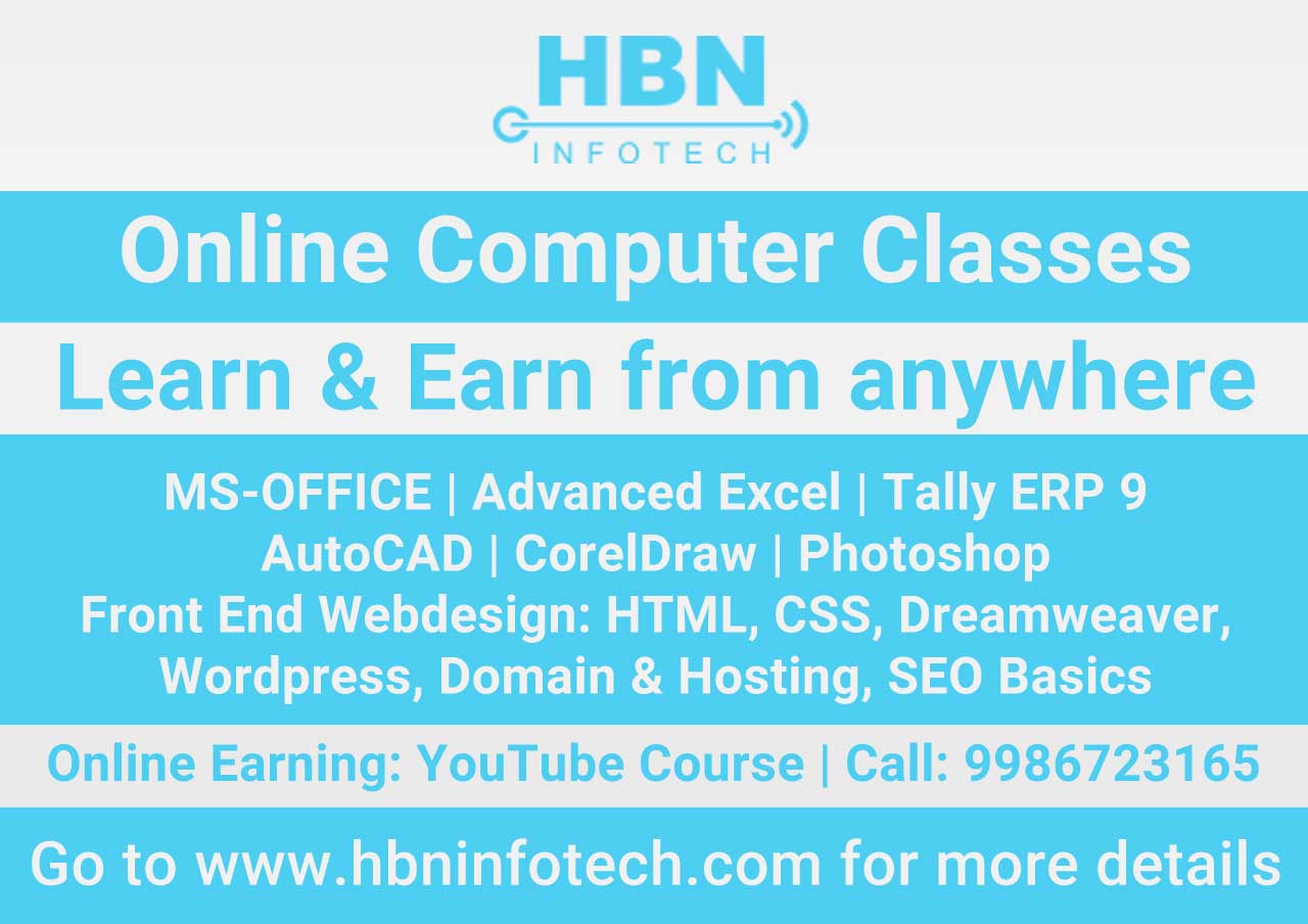 Online Computer Courses in Bangalore HBN Infotech Tutorials