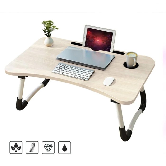 Mesa plegable portátil para Laptop + Ventilador + Lampara
