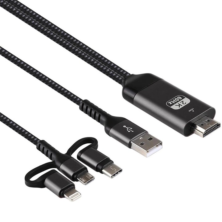 CABLE HDTV PARA CELULAR 3 EN 1 TIPO C MICRO IPHONE HB STORE PERÚ