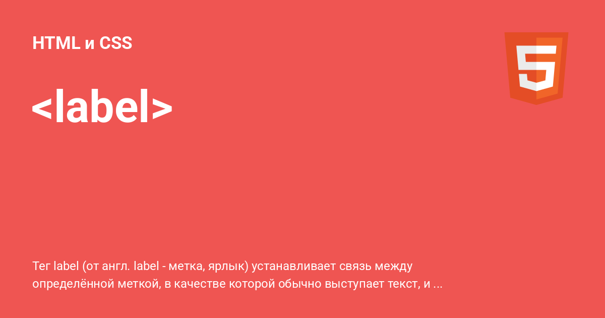 ⚡️ HTML и CSS с примерами кода