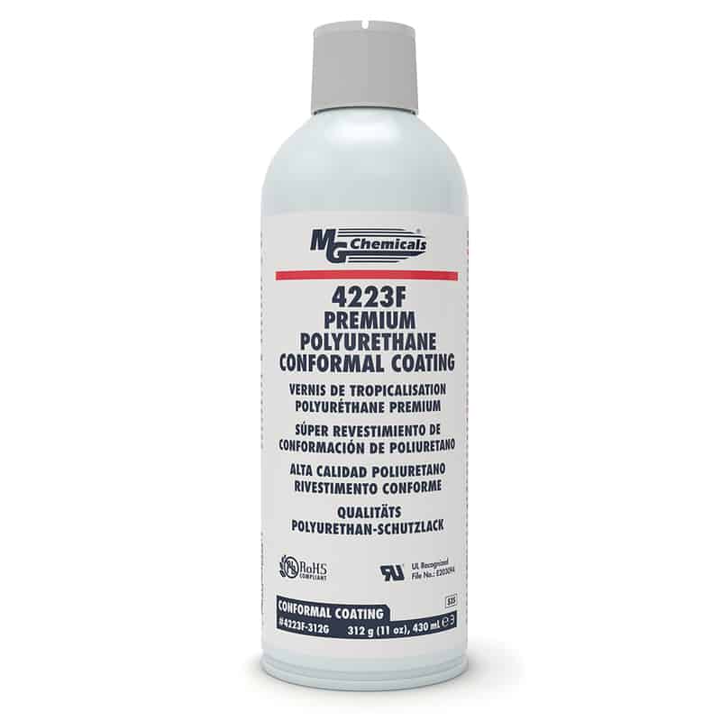 4223F312G Polyurethane Conformal Coating Aerosol 312g [11 oz] 430mL [14.5fl oz] HardCore