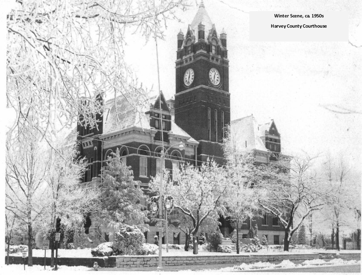 courthouse snow 1 Harvey County Historical Society