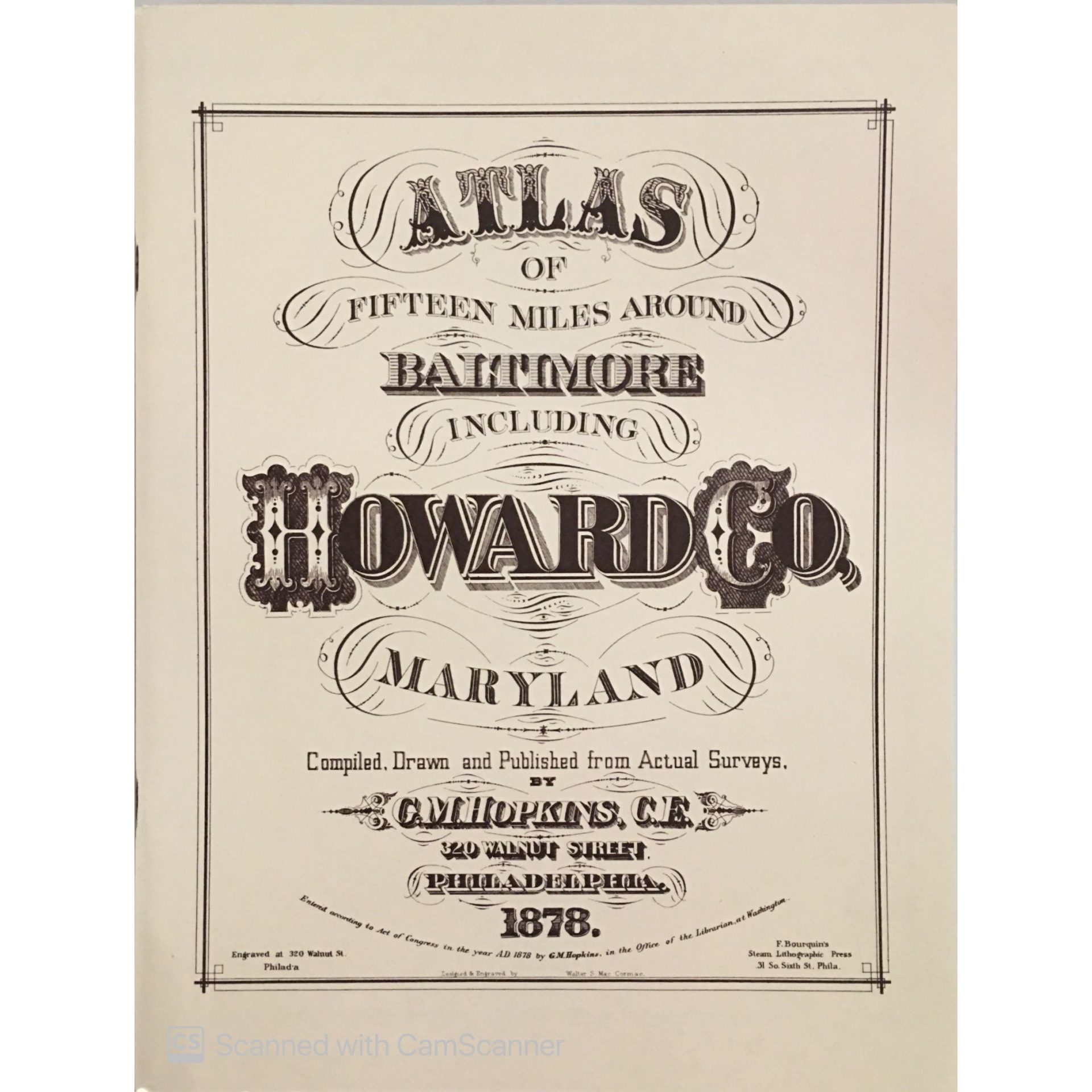 Atlas of Howard County 1878 Howard County Historical Society