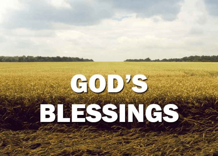 GOD'S BLESSINGS!! RECEIVE THEM DAILY!! HARVEST CHURCH OF GOD
