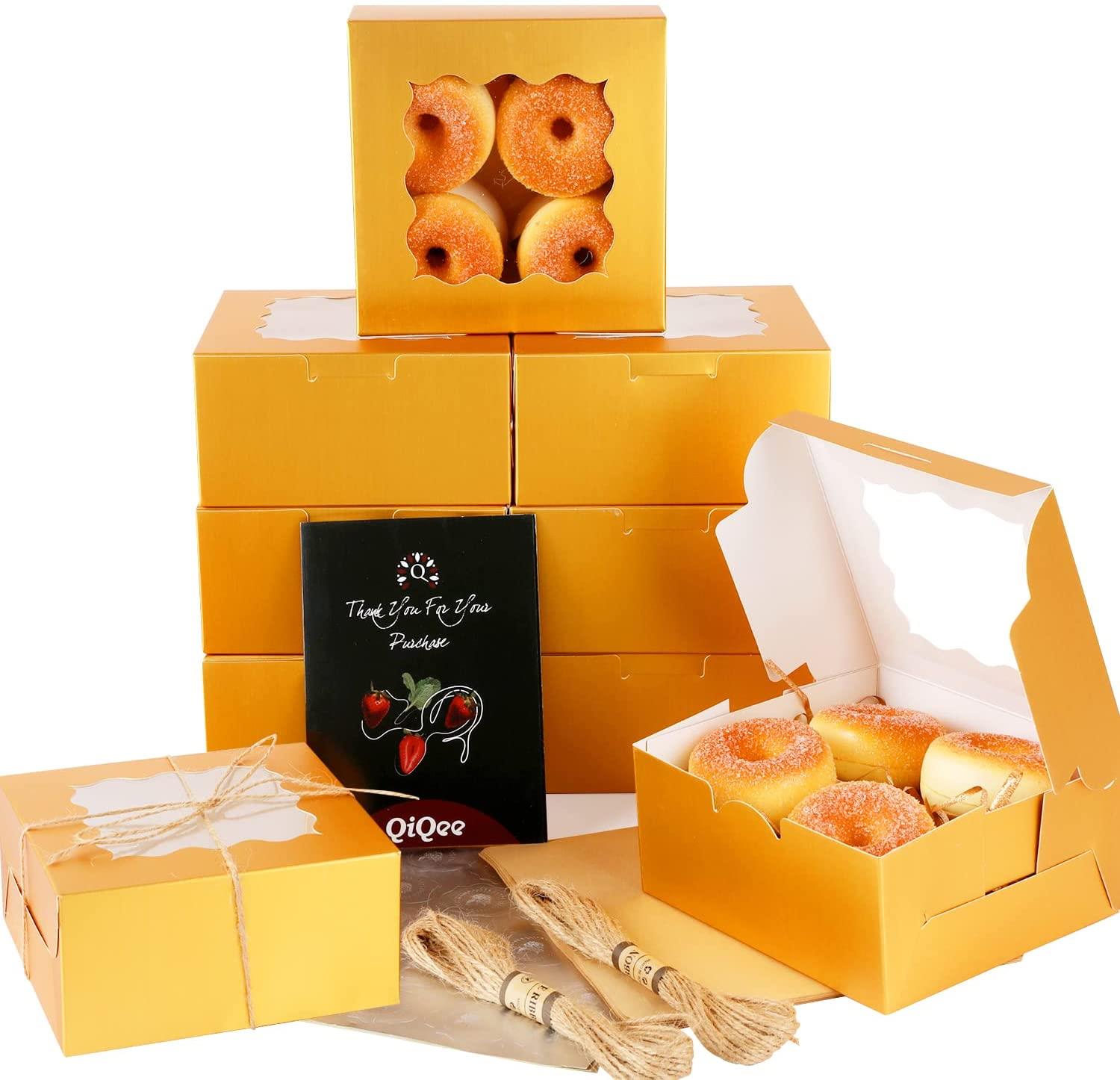 Donut packaging box with window Hongcai printing