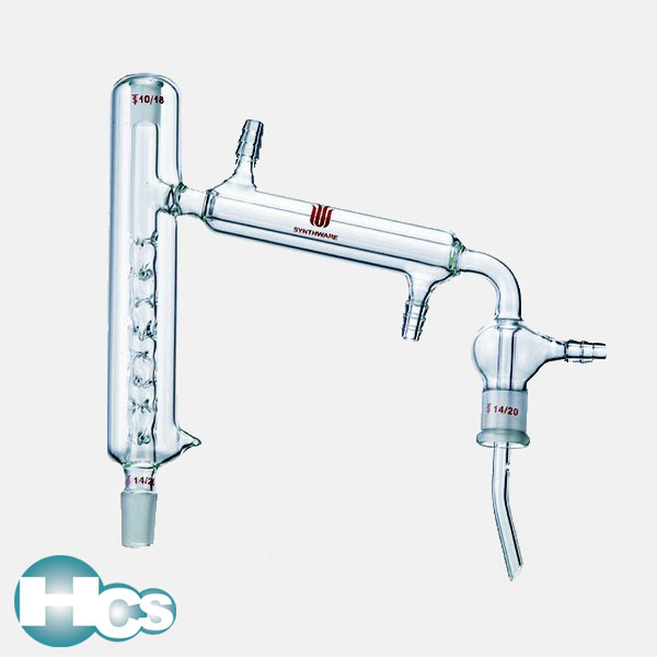 Distillation Head, Jacketed, Vigreux, Micro, Synthware HCS Scientific