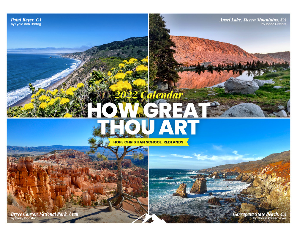 2025 Calendar Order Form Hope Christian School