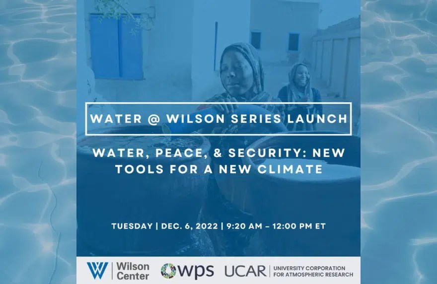 Event Water, Peace, & Security New Tools for a New Climate HCSS