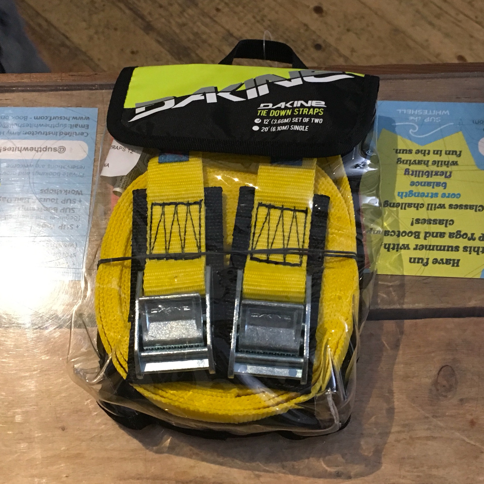 Dakine Yellow Tie Down Straps 12 The Hardcore Surf & Paddleboard Company