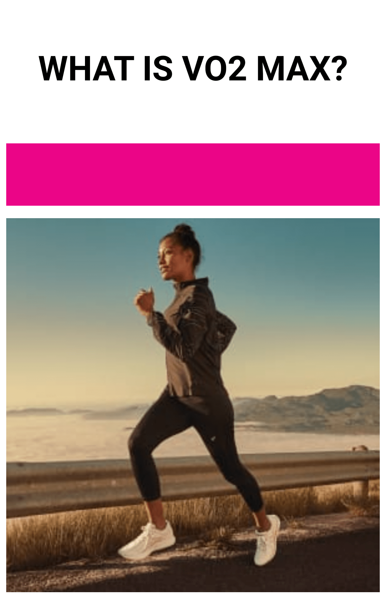 What Is VO2 Max? RunnerGuru