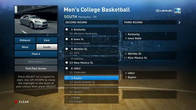 DirecTV offers OnScreen Men’s NCAA March Madness App