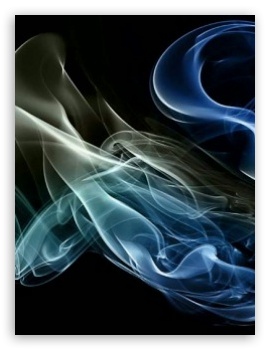 Blue Smoke Background 4k