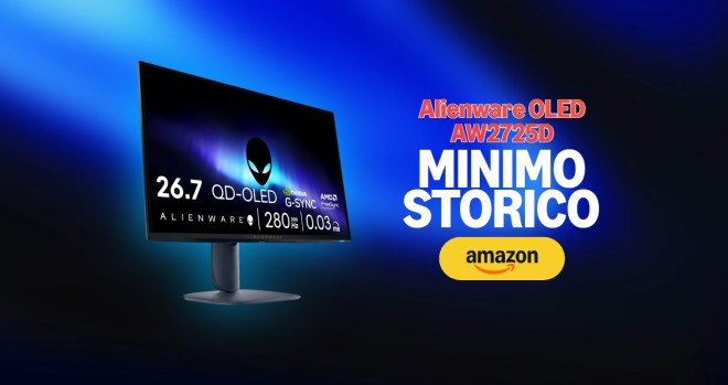 Il monitor OLED a 280Hz di Alienware è al nuovo minimo storico su Amazon