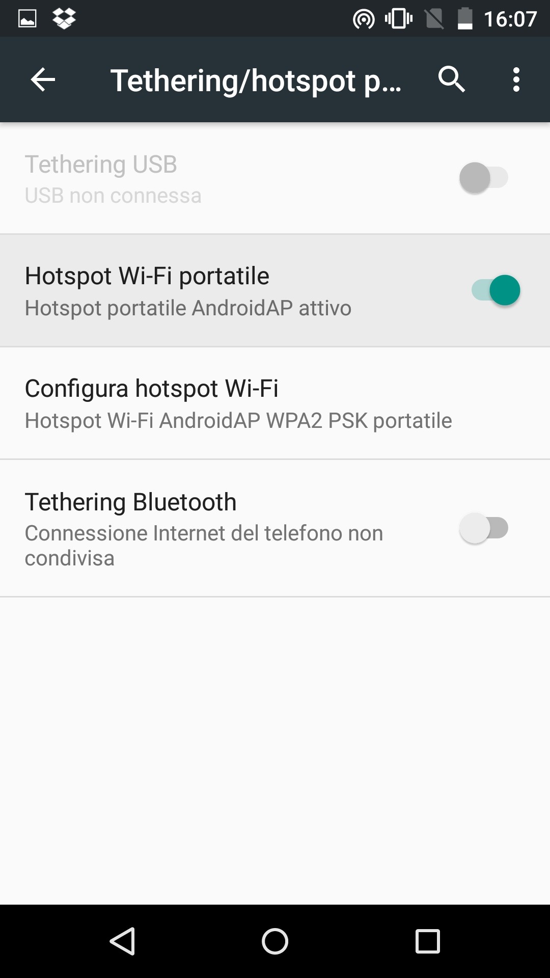 Android M HotSpot selezionabile a 2.4 o 5GHz HDblog.it