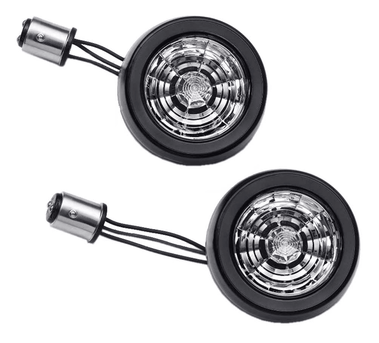 Rear Signature LED Turn Signal Inserts Smoke Lens HarleyDavidson