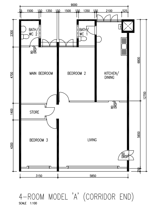 Hdb Executive Apartment Floor Plan floorplans.click