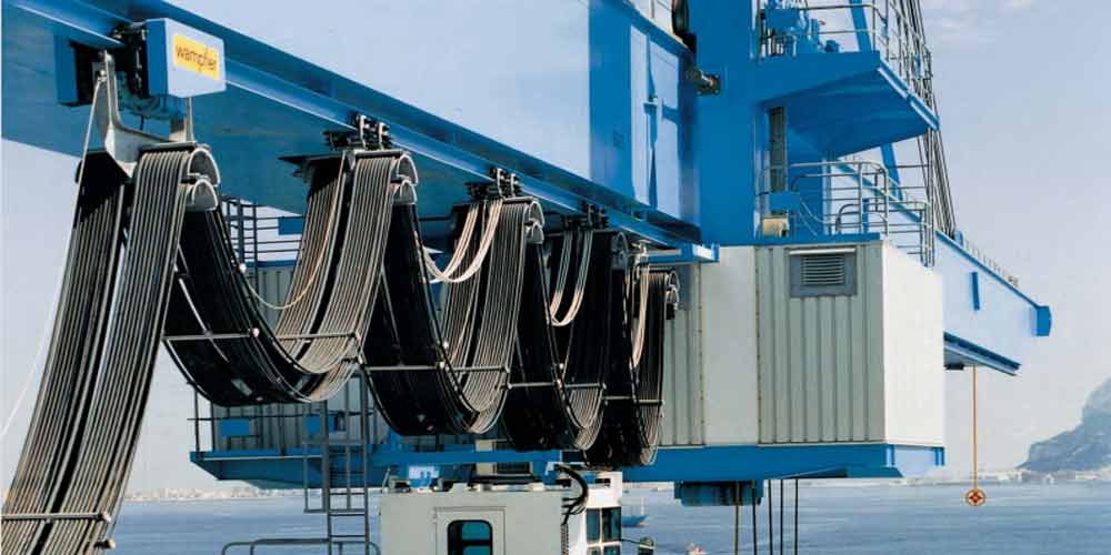 Crane Cable Reeling, Festoon, Basket, Chain Rubber Cable