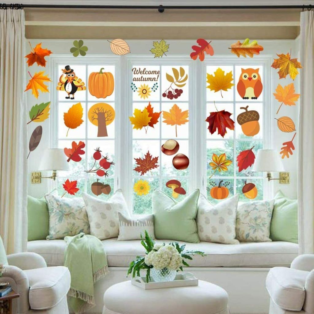 Thanksgiving Window Decor Ideas for a Festive Holiday Display Decor Ideas