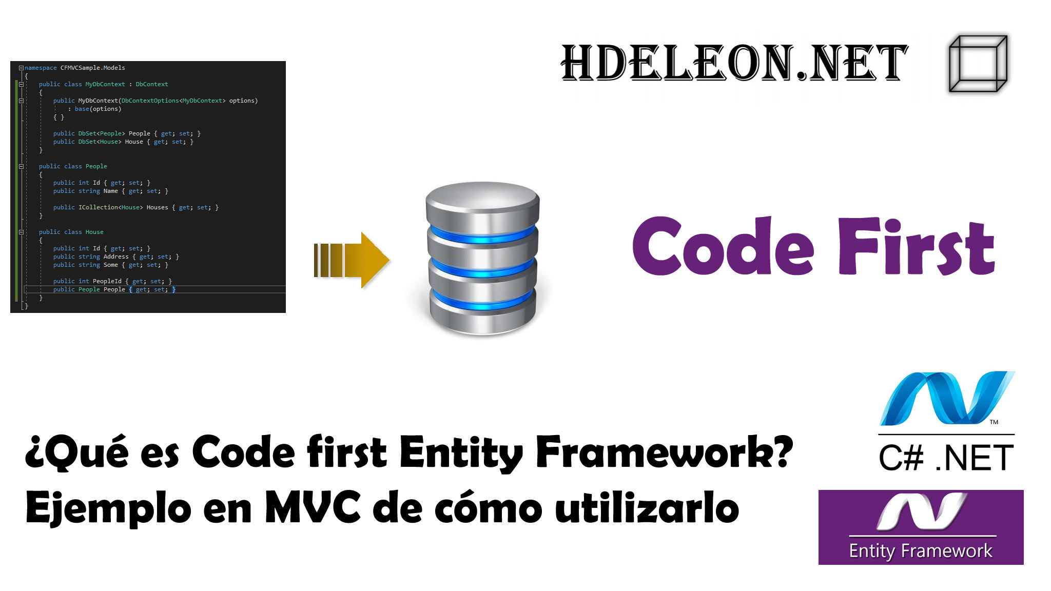 ¿Qué es code first en Entity Framework? Ejemplo en MVC de cómo