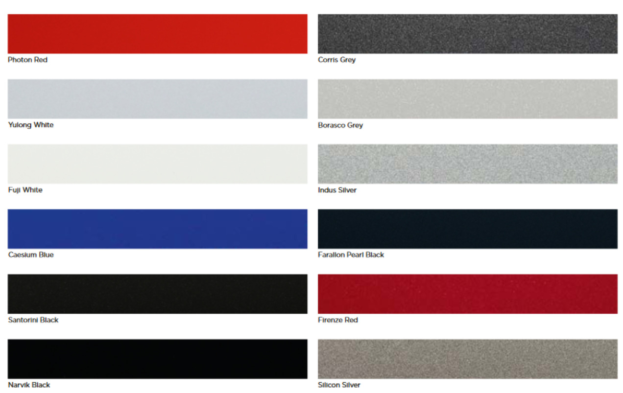 Jaguar Paint Codes and Color Charts