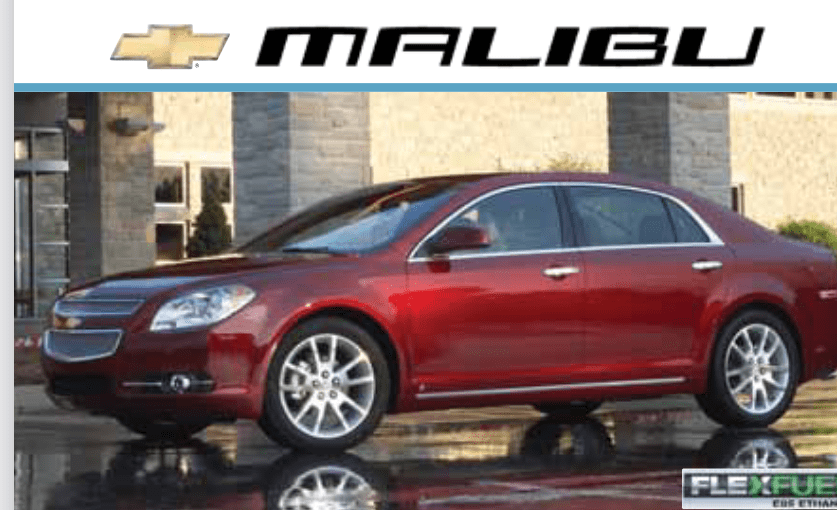 Chevrolet Malibu Paint Codes & Color Charts