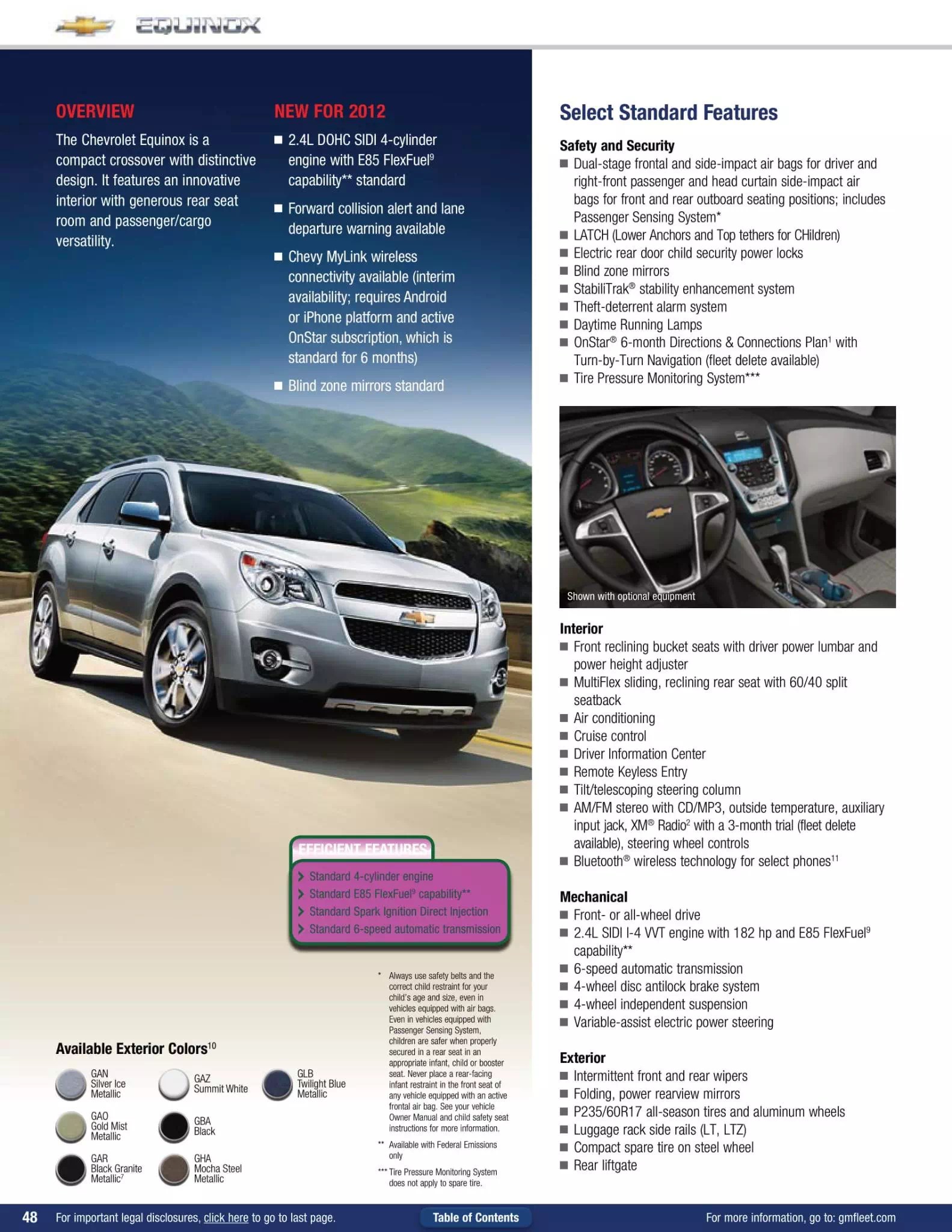 GM 2012 Paint Charts and Paint Codes