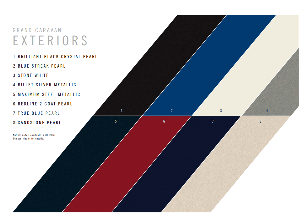 Dodge Caravan Paint Codes and Color Charts