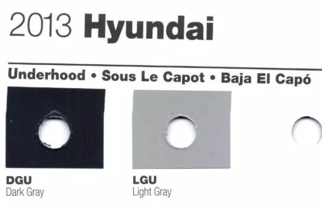 2013 Hyundai Paint Codes & Color Charts