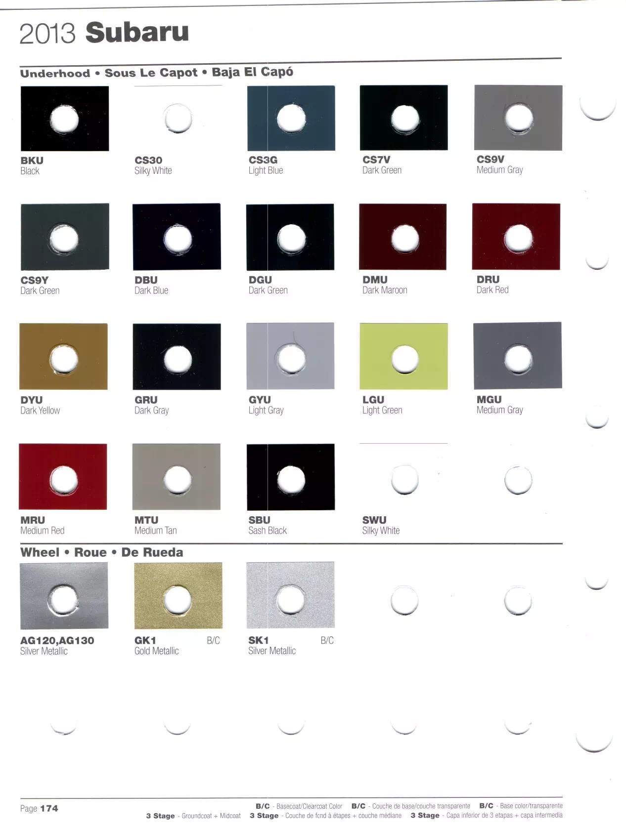 2013 Subaru Paint Codes & Color Charts
