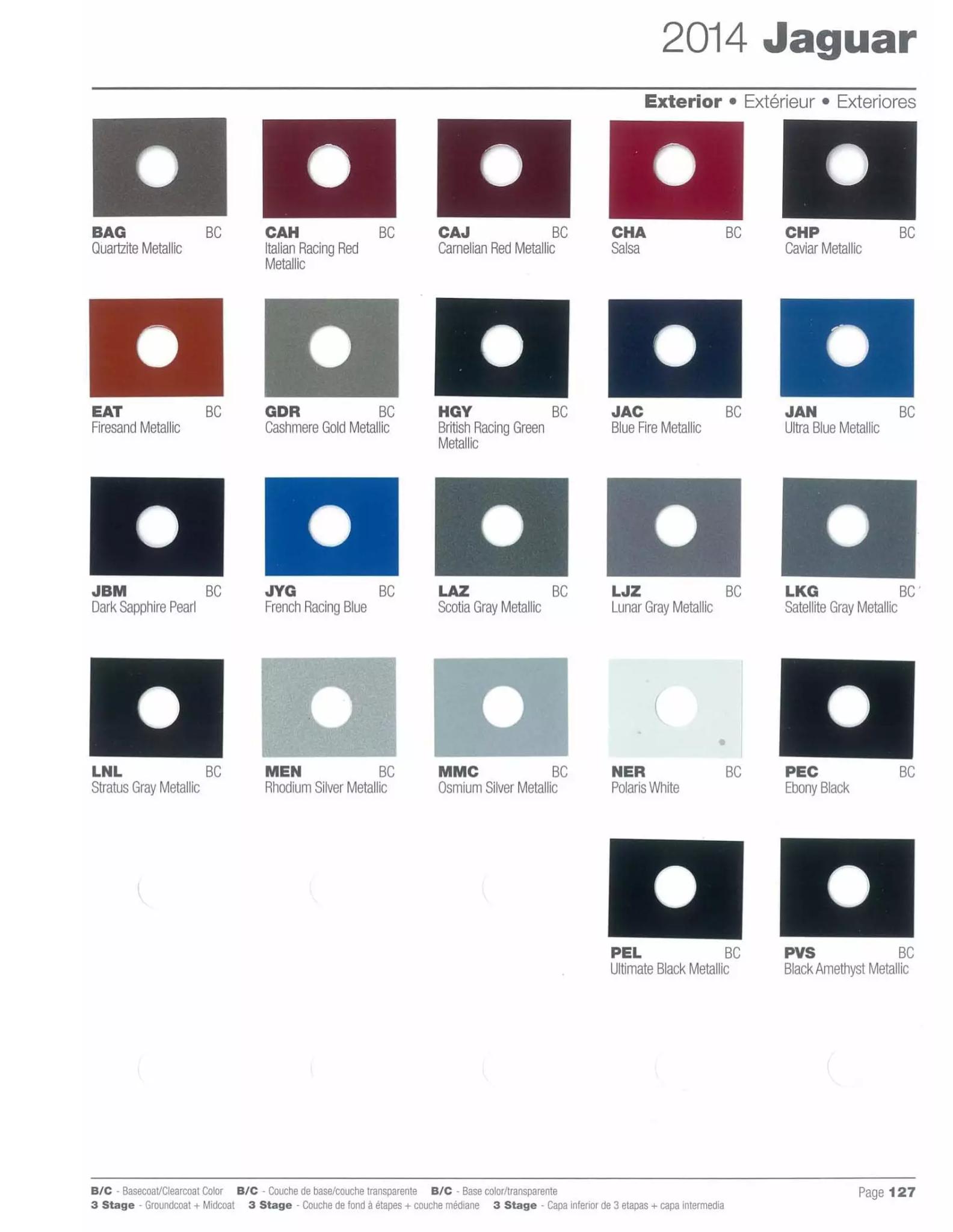 2014 Paint Code Color Book