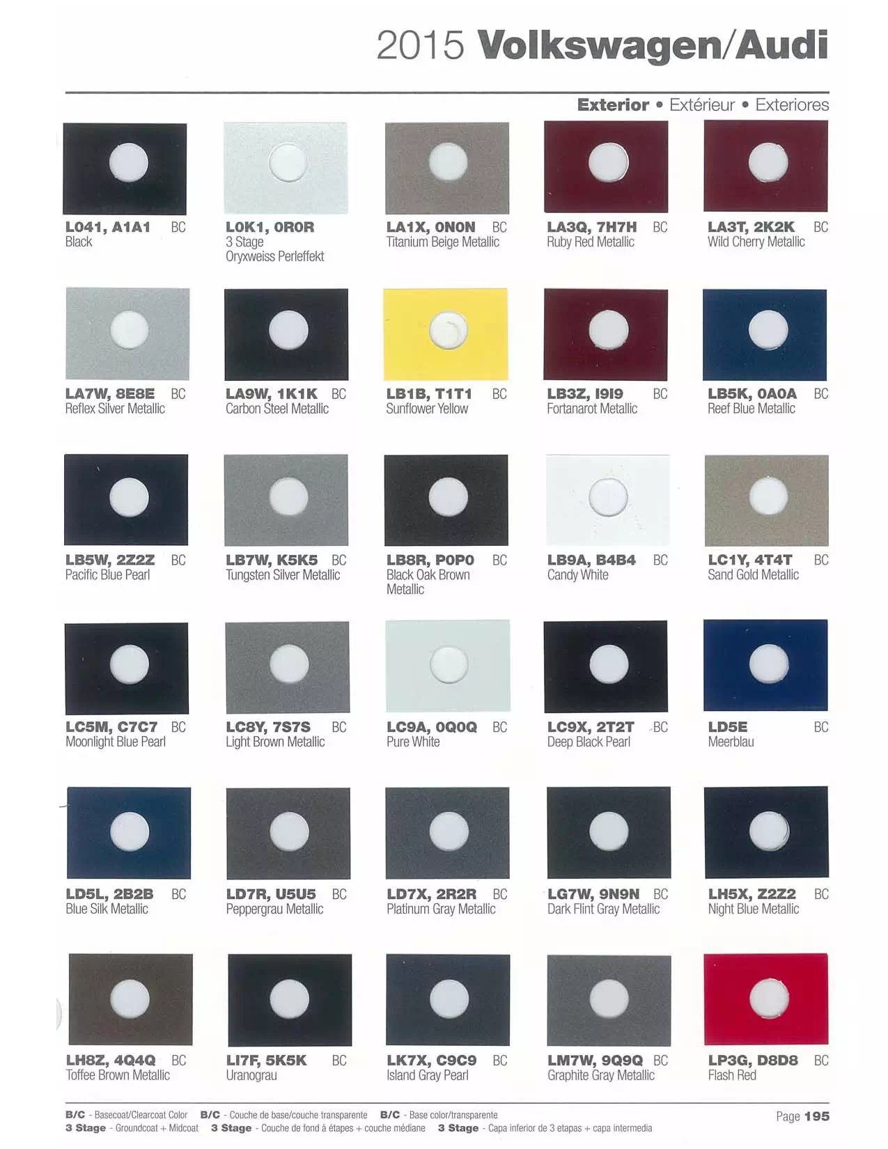 2015 Paint Code Color Book