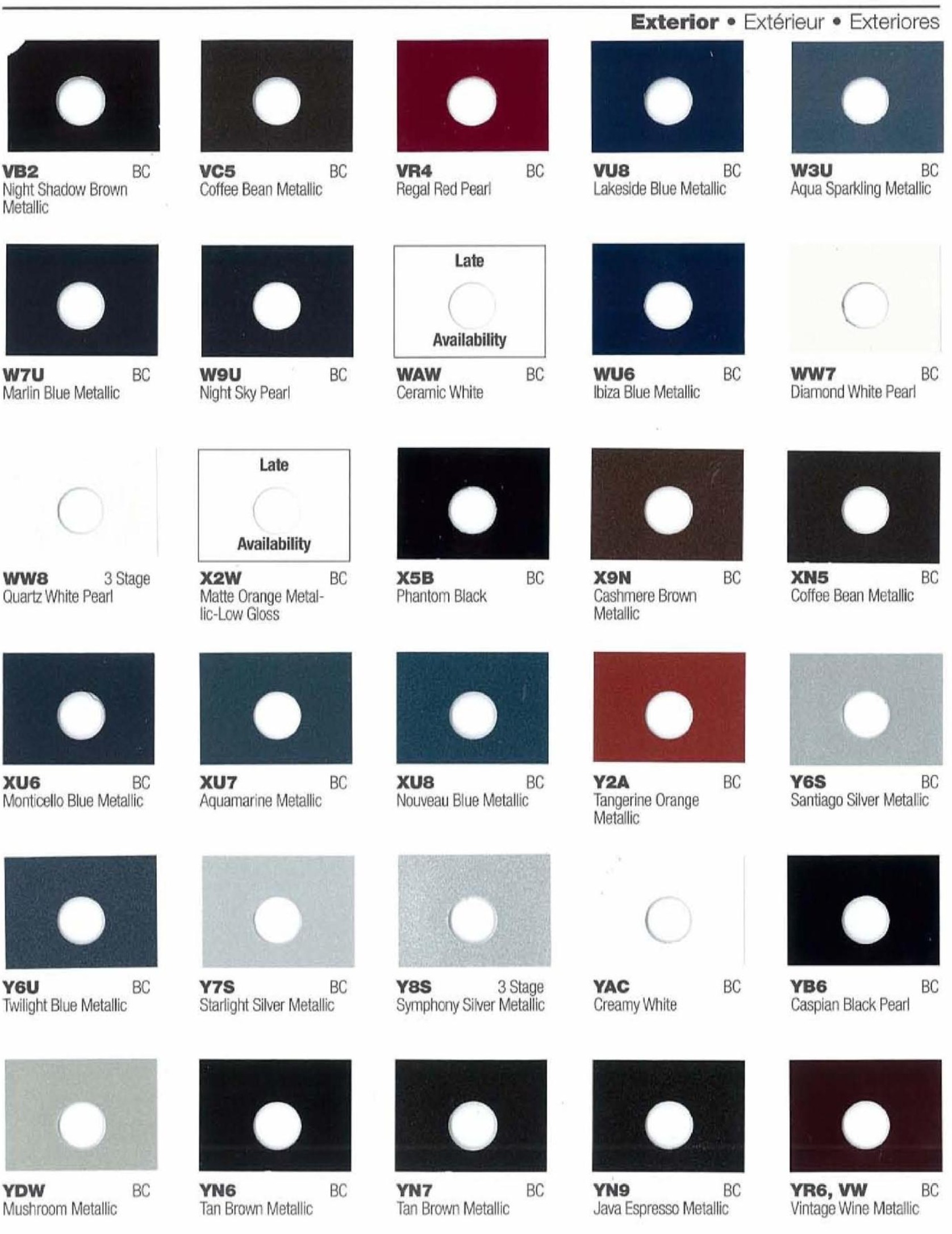 Hyundai Paint Codes & Color Charts