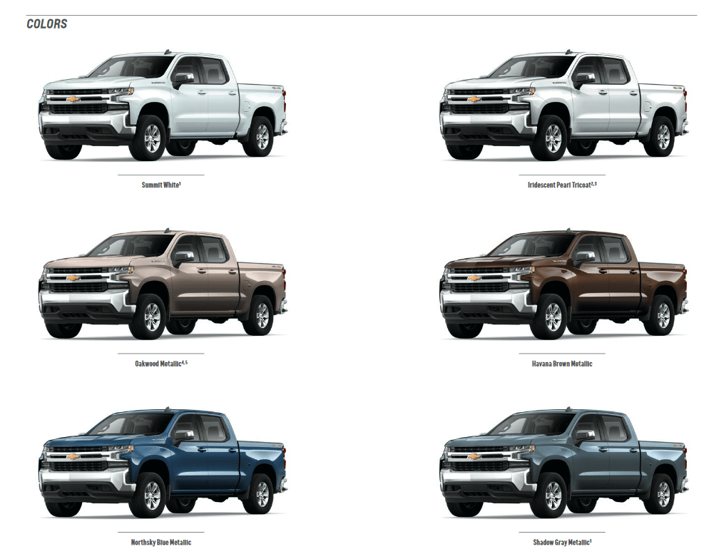 2015 CHEVROLET SILVERADO DEALERSHIP EXTERIOR COLOR PAINT CHART NEW C 3.40